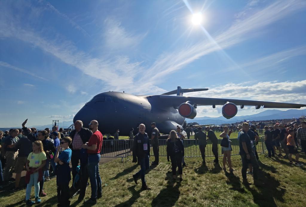 中國空軍運-20飛機(jī)亮相奧地利“空中力量-2022”航展