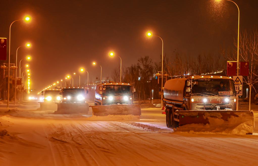 膠州半島出現降溫降雪天氣