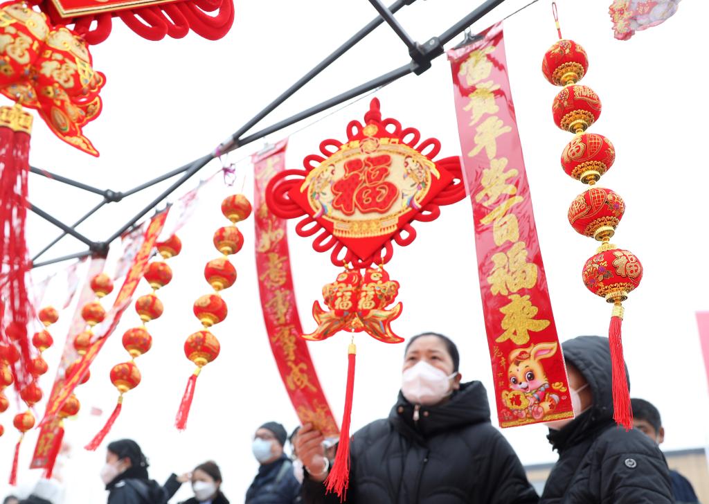 新春走基層丨紅火熱鬧升煙火 農村大集迎新春