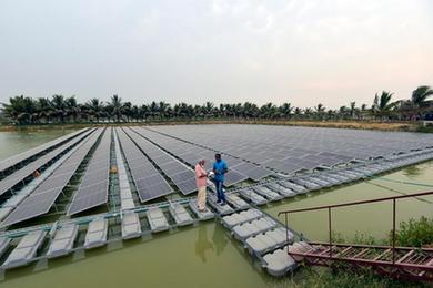 孟加拉國首個水上漂浮太陽能光伏發電站