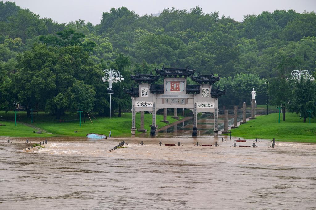 浙江蘭溪：連續降雨 江水上漲